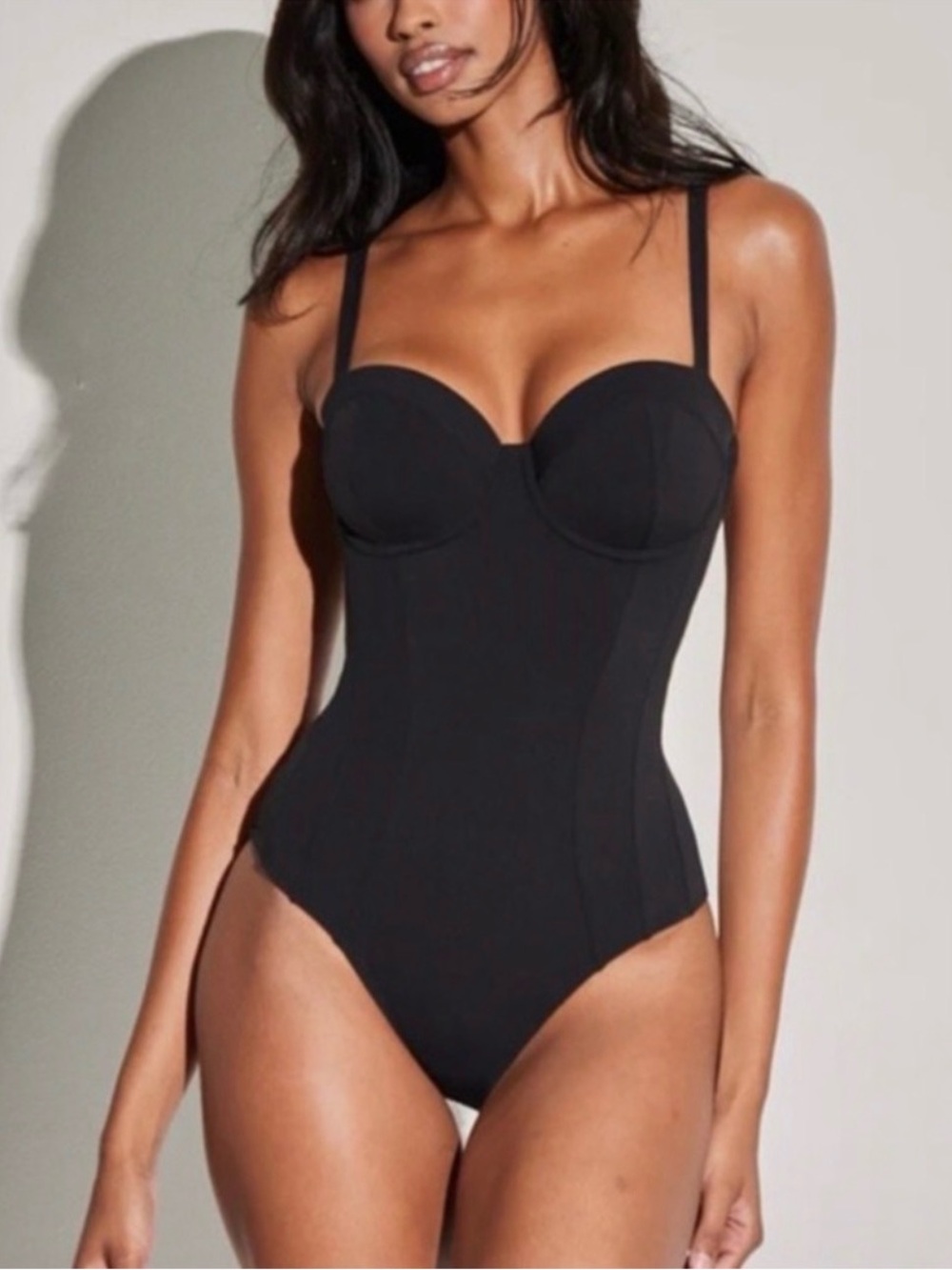 $188 TA3 Lushy One Piece Swimsuit Black M/Regular Long D/DD Cup NWT - Picture 4 of 9